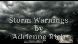 Storm warnings poem essay