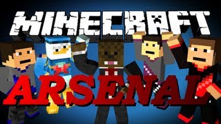 Minecraft Arsenal Minigame w/ MCFinest, Dan, and Jerome!