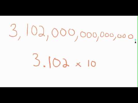 How to Go From Standard Form to Scientific Notation - YouTube