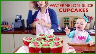 Watermelon Slice Cupcakes!