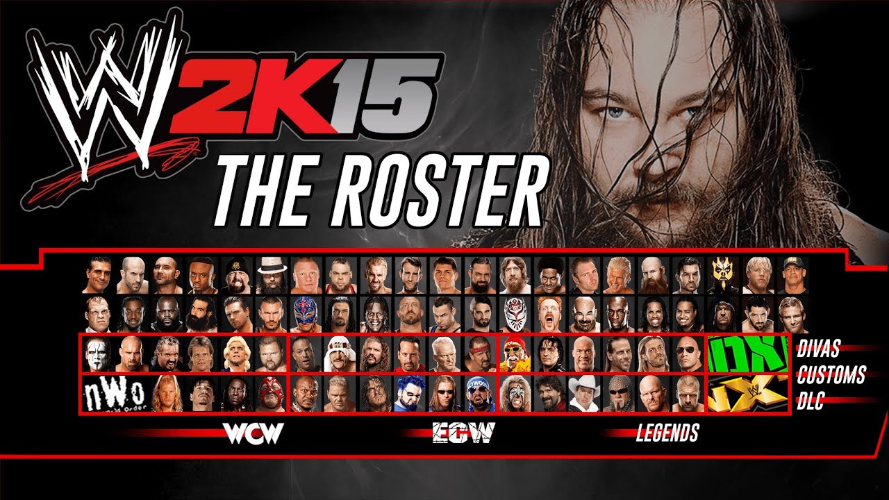 WWE 2K15 Roster Concept (WWE, WCW, NWO, ECW, NXT, DX & DIVAS) YouTube