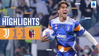 Juventus 1-1 Bologna | Late Vlahović goal earns a draw | Serie A Highlights