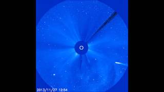 Cometa ISON a supraviețiuit întîlnirii cu Soarele