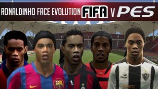 Ronaldinho Face Evolution Fifa 04-13 v PES 3-13 Comparison HD