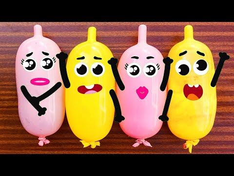 Making Slime With Funny Balloons Cute #Doodles #43 | RELAXING SATISFYING #SLIME