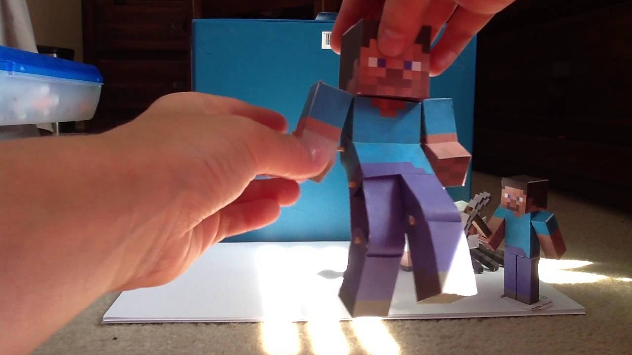 minecraft papercraft update - YouTube