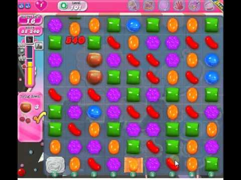 How to beat Candy Crush Saga Level 101 - 3 Stars - No Boosters - 201
