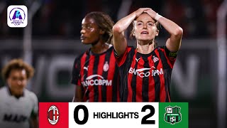 Debutto amaro per le Rossonere nella Women's Cup | AC Milan 0-2 Sassuolo | Highlights 25-26