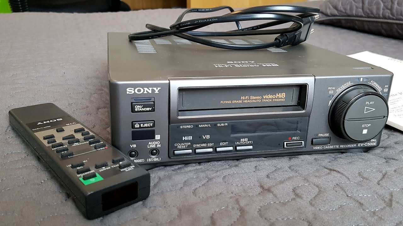 Sony EVC500E Hi8 VCR PAL YouTube