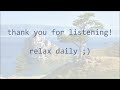 BACKGROUND MUSIC - smooth, ambient, feel good - RELAX DAILY N°016