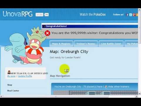 Pokemon Unova Rpg cheat - YouTube