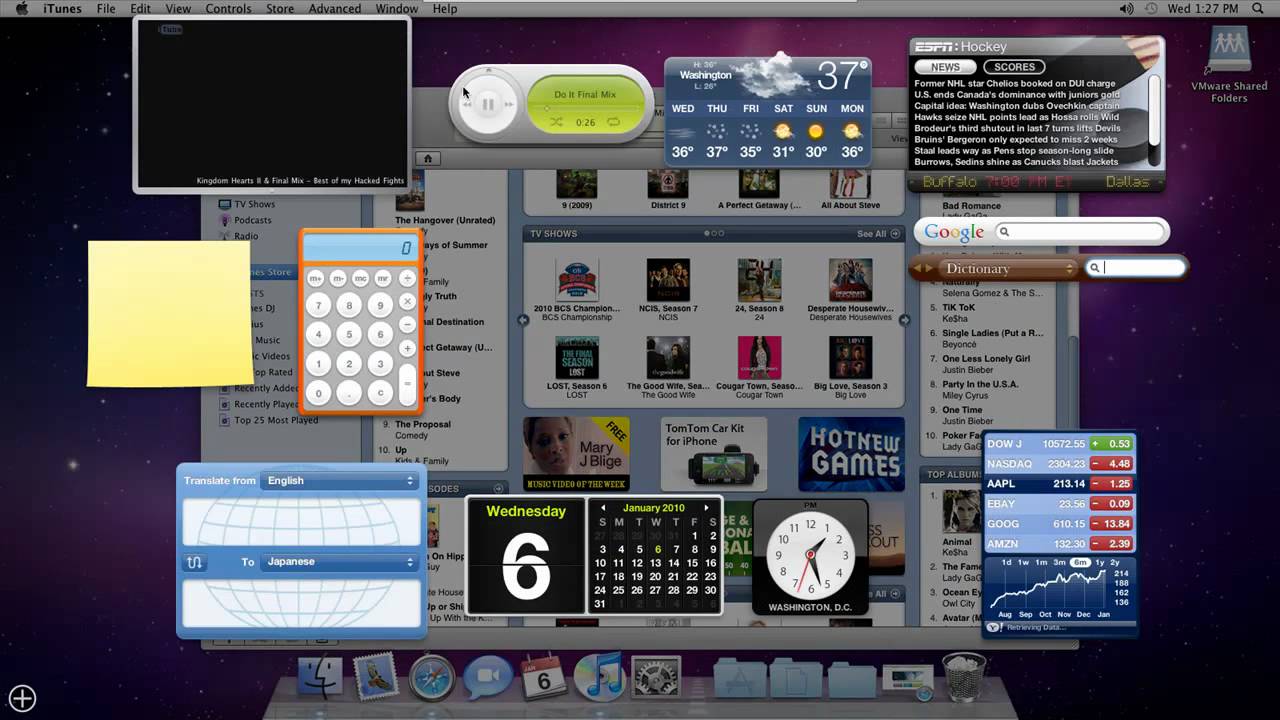 Mac OS X Snow Leopard in VMware 7 - YouTube