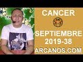 Video Horscopo Semanal CNCER  del 15 al 21 Septiembre 2019 (Semana 2019-38) (Lectura del Tarot)