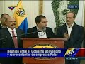 Jorge Arreaza informa de acuerdos tras reunión con Lorenzo Mendoza este lunes
