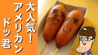 【名物】アメリカンドッ君を食べてみた！【鮎沢PA】