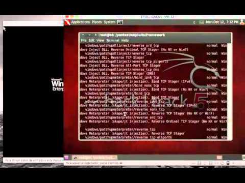 Hackeo contraseña con backtrack y ophcrack en server 2003 - YouTube