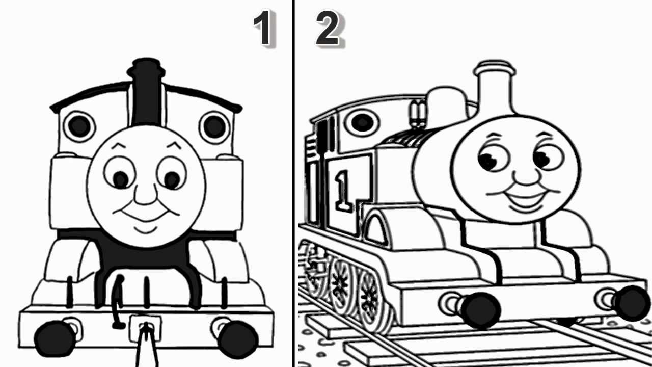 How to Draw Thomas The Train Engine from Thomas and Friends Cartoon