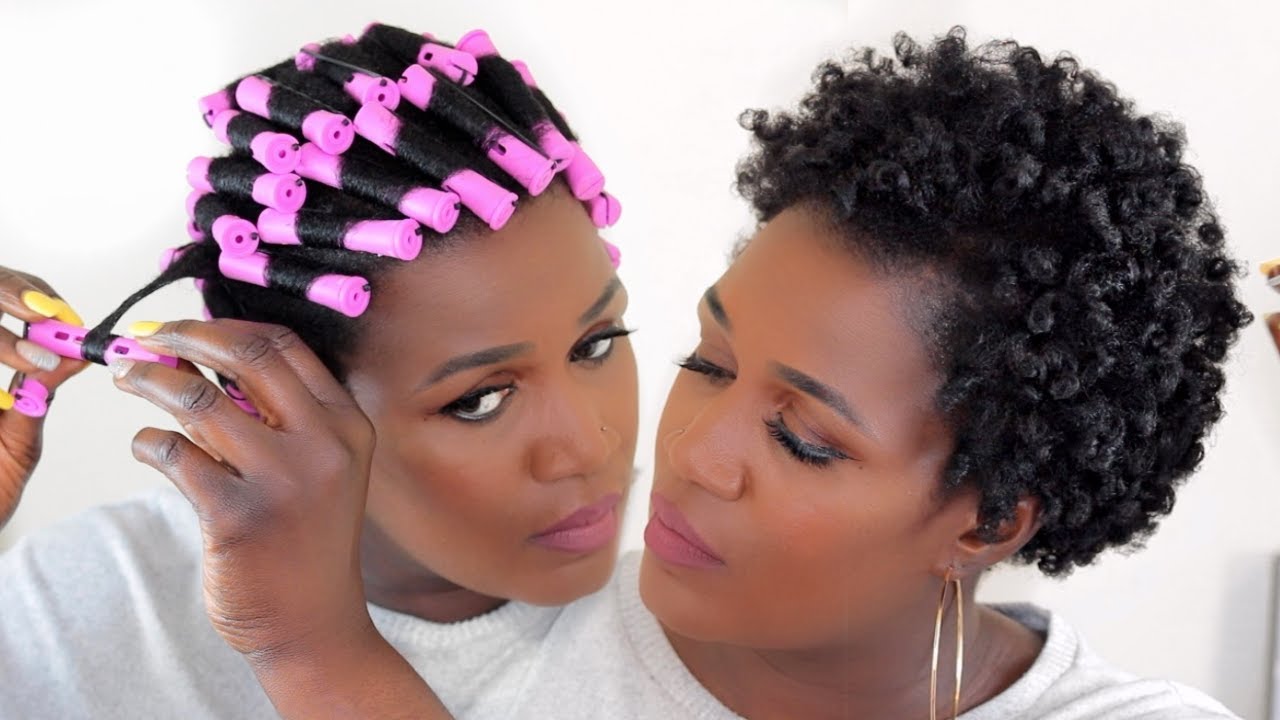 How To Rod Short Natural Hair