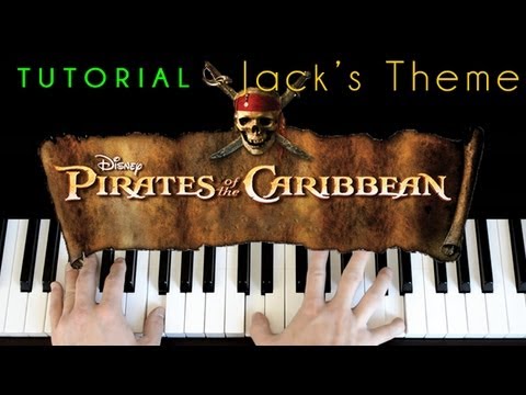 Pirates Of The Caribbean - Jack Sparrow's Theme (piano tutorial & cover