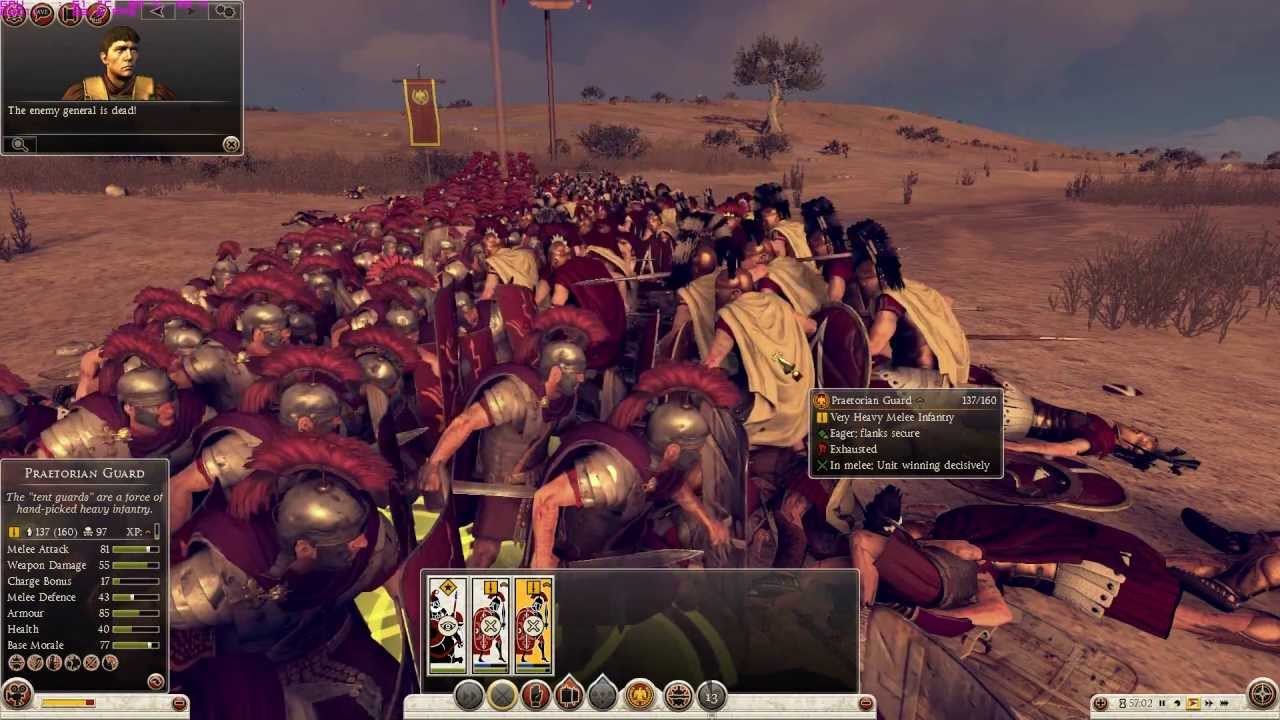 Rome 2 - Spartan Heroes vs. Praetorian Guard - YouTube