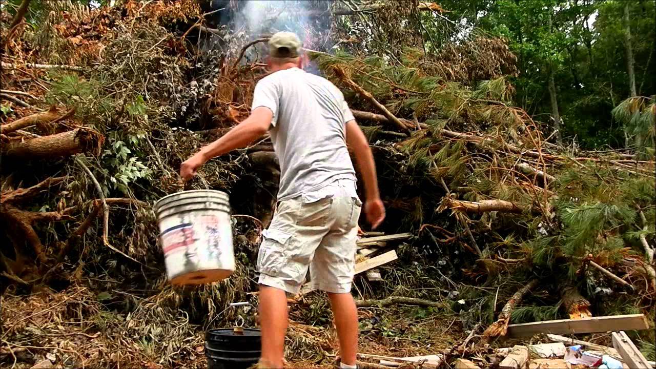 Starting A Burn Pile YouTube