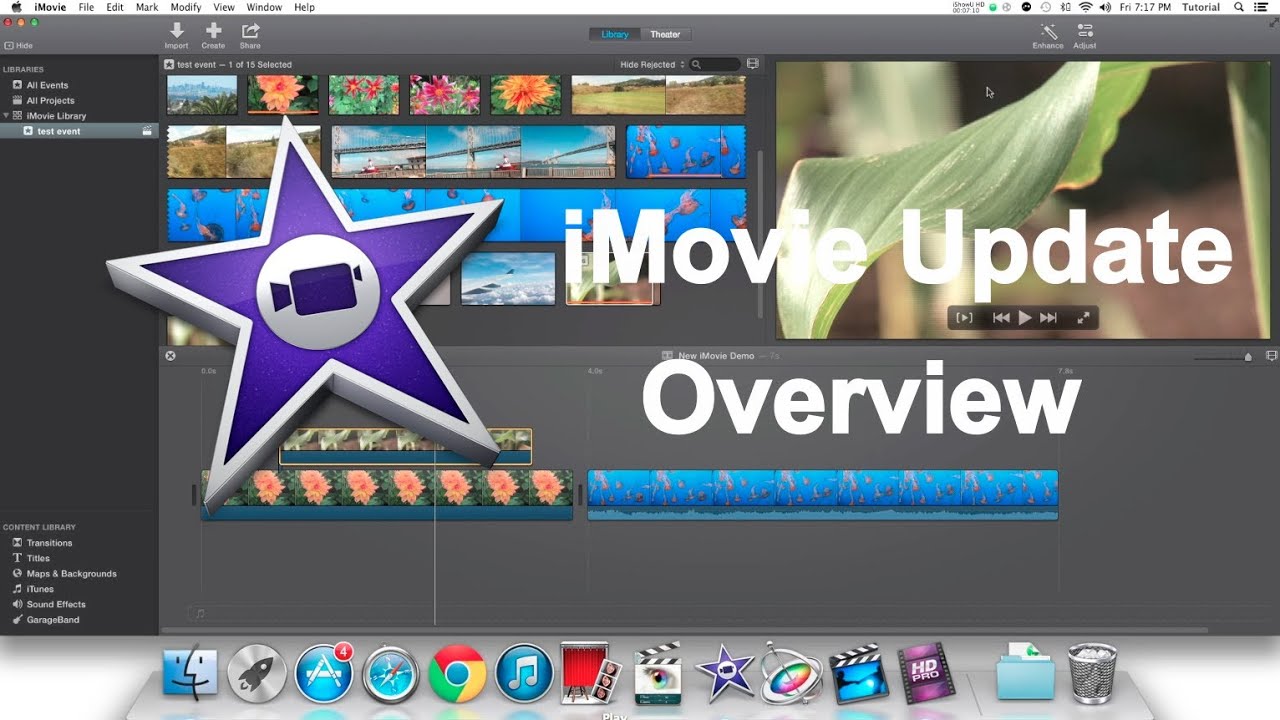 New iMovie Update Overview | Version 10.0 | Late 2013 Update - YouTube