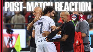 Coach Pioli and Yacine Adli | #CagliariMilan | Post-match reactions