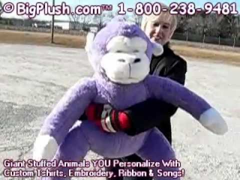 purple stuffed gorilla