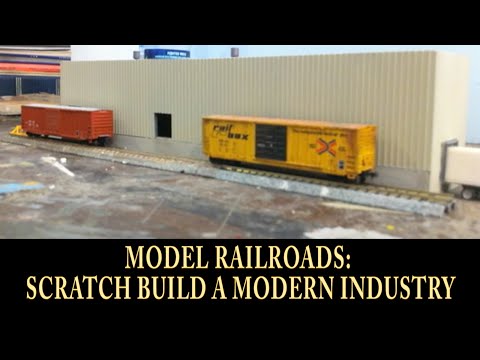 Scale Model Trains "How To Make A Modern Industry". Easy Scratch 