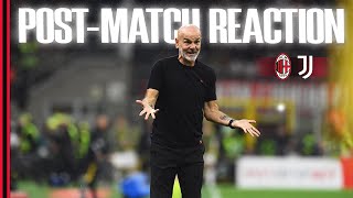 Coach Pioli and Antonio Mirante | #MilanJuve | Post-match reactions