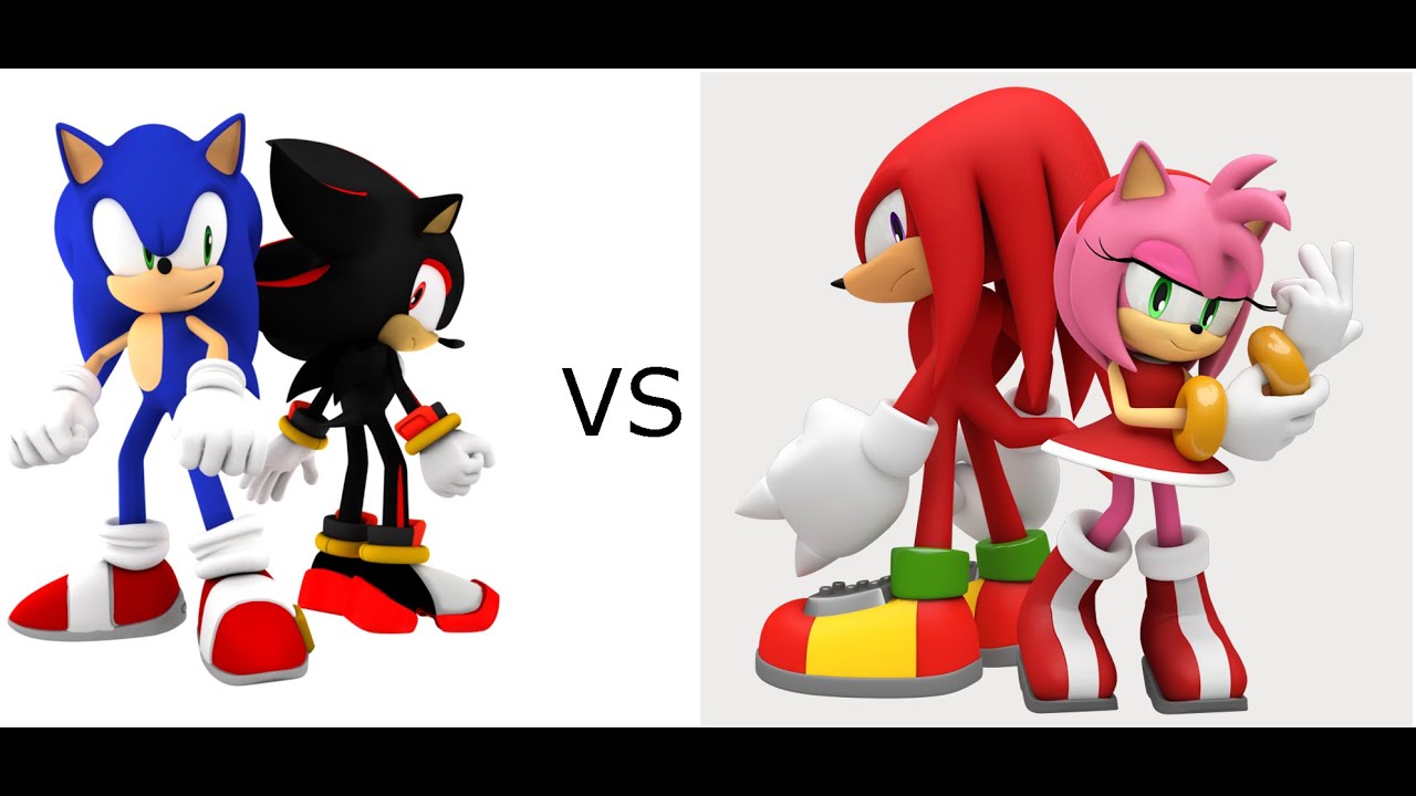 Sonic Vs Amy Vs Shadow Vs Rouge. 