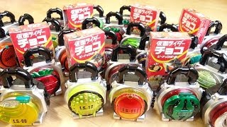 第11回 KLC61 ロックシードに囲まれながら6個を一気に開封レビュー！金色のロックシードマークを狙え！仮面ライダー鎧武(ガイム)チョコ KLC動画