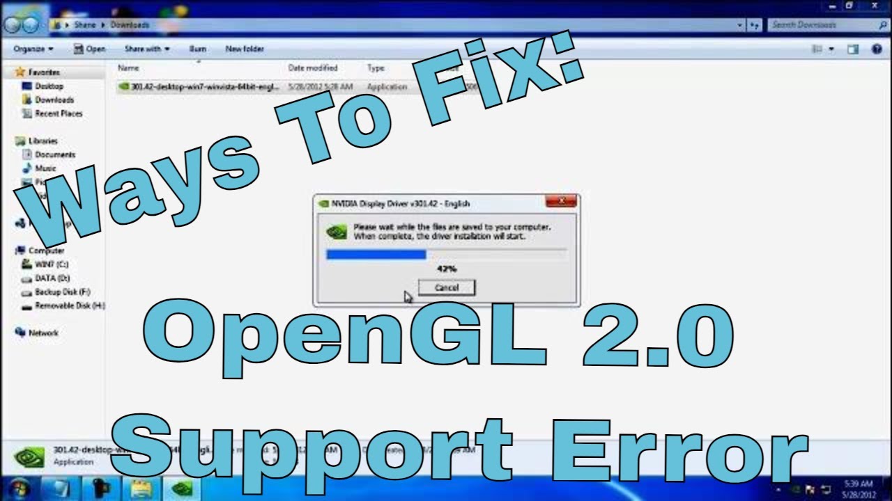 opengl 4.3 download intel windows 10