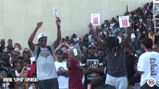 Lipek SHUTS DOWN House of Hoops Quai 54 Dunk Contest 2014! Gets 'Melo, Pippen & Tyga on Their Feet!