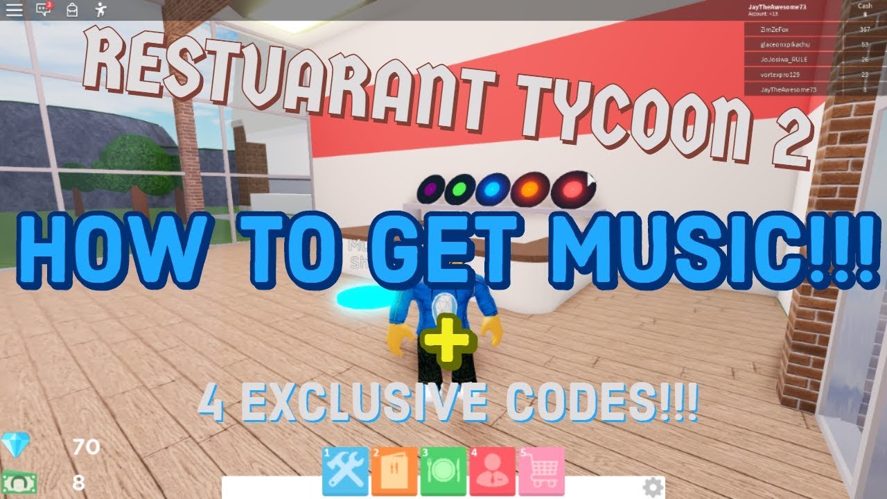 New Codes How To Get Music In Restaurant Tycoon 2 Ii Roblox