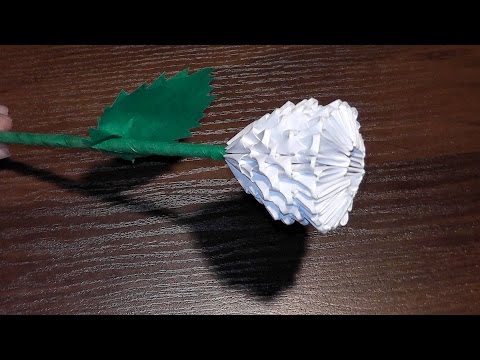 Аппликация роза из бумаги Аппликация роза из бумаги