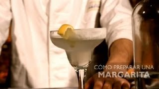 Preparación de un coctel Margarita