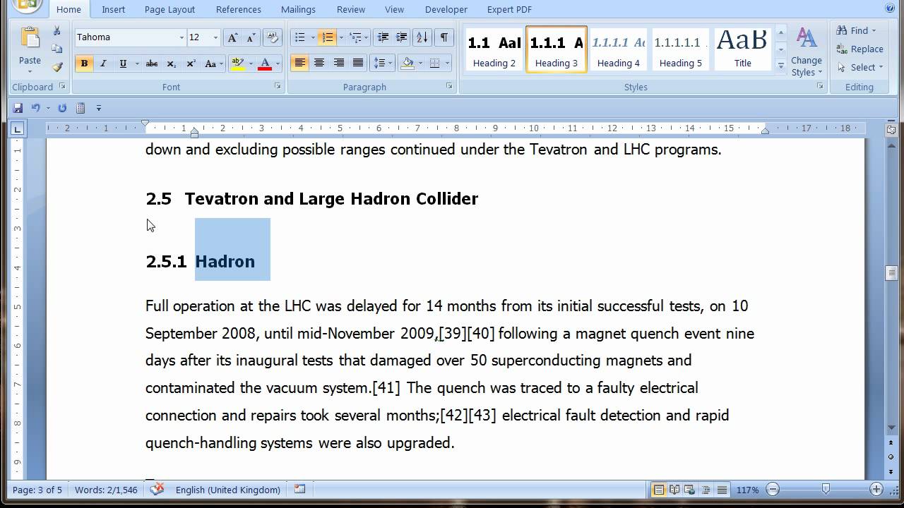 Word count master thesis