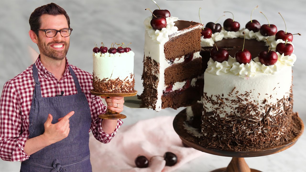 Black Forest Cake Without Oven | Christmas Cake | Cake recipe | Kanaka&apos...