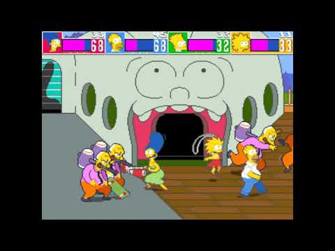 The Simpsons Arcade with AndyAML, Jim, Bobinator