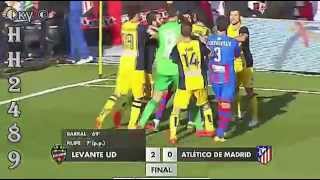 Levante vs Atletico Madrid 2-0 → DIOP BAILA ante AFICIONADOS~ Levante 2-0 Atletico Madrid 04-05-2014