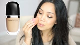 NEW MARC JACOBS Genius Gel Super-Charged Foundation first impression review - itsjudytime