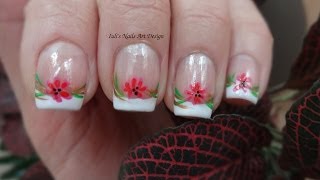 Tutorial Wild For Flowers beginners Spring acrylic for natural French Beginners nails Manicure Classic diy