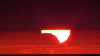 Annular Sunrise Solar Eclipse 11/03/2013