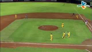 20130818 CPBL 犀牛vs象 7上 林瑋恩趁亂跑回本壘得分 6:1