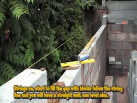 How to build a concrete block shed - YouTube