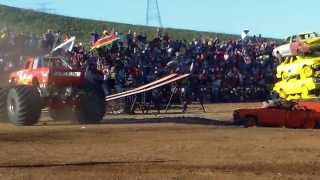 Aeroshow Extremo 2013 Tragedia en espectaculo de monster truck