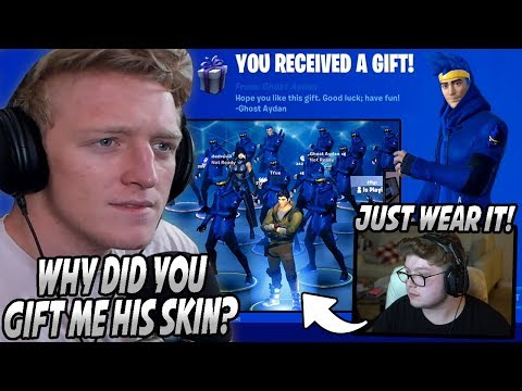 Tfue Tries To FORCE Himself To Buy Ninja's Skin But Then Gets It GIFTED After Aydan Has ENOUGH!