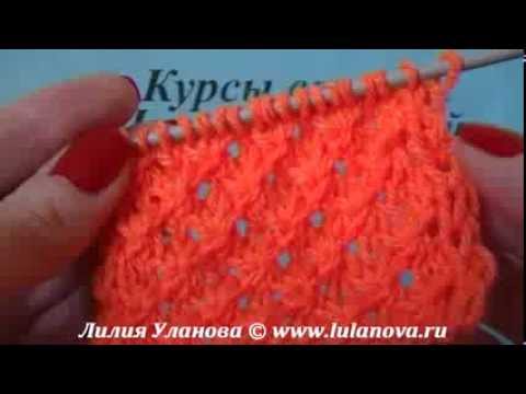 Вязание на спицах узора французская резинка Вязание на спицах узора французская резинка