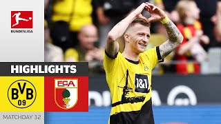 Reus Leads BVB to the Win! | Borussia Dortmund — Augsburg 5-1 | Highlights | MD 32 – Bundesliga